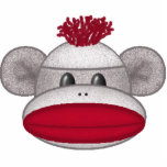 Sock Monkey Head Wall Sculpture photo sculptures