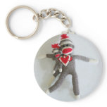 Sock Monkey Love #1 keychains