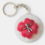 Sock Monkey Love #2 Keychain