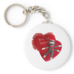 Sock Monkey Love #8 Heart You're Sweet keychains