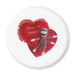Sock Monkey Love #8 Heart You're Sweet magnets