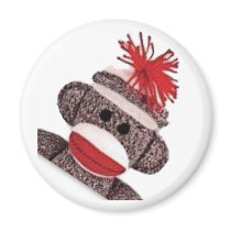 Sock Monkey merchandise products gifts Refrigerator Magnet