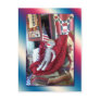 Sock Monkey Patriot Post Card