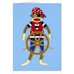 Sock Monkey Pirate Cards