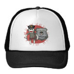 Sock Monkey Police Trucker Hat