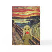 Sock Monkey Scream card