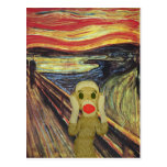 Sock Monkey Scream postcard