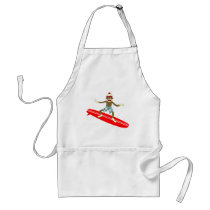 Sock Monkey Surfer Apron