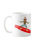 Sock Monkey Surfer Mug