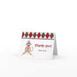 Sock Monkey Thank you note cards