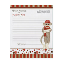Sock Monkey, Tricycle, Boy Baby Shower Advice