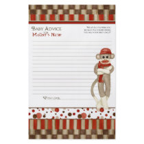 Sock Monkey, Tricycle, Boy Baby Shower Advice