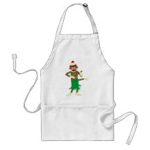 Sock Monkey Ukulele Apron