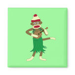 Sock Monkey Ukulele magnets