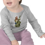 Sock Monkey Upright Bass Player Tshirts