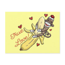 Sock Monkey Valentine Merchandise Postcards