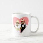Sock Monkey Wedding Mug