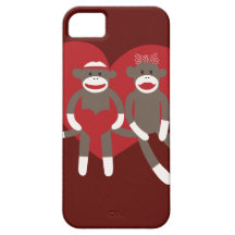 Sock Monkeys in Love Hearts Valentine's Day Gifts