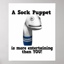 Sock Puppet More Entertaining Poster