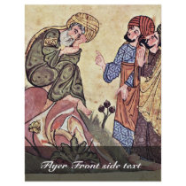 Socrates And Two Students By Meister Des Al-Mubash Flyers