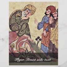 Socrates And Two Students By Meister Des Al-Mubash Flyers