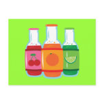 Soda Pop Bottles postcards