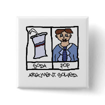 Soda/Pop? Debate Pinback Button