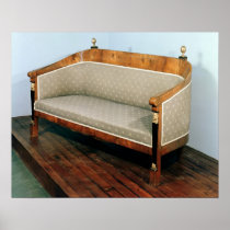 Sofa, Biedermeier style, c.1820 Print