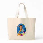 Sofia the Orange Mermaid and Dolphin Tote Bag