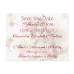Soft Apple Blossoms Save the Date Wedding Postcard
