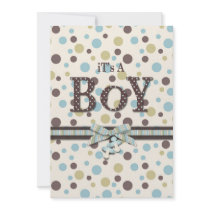 Soft as a Teddy Bear Invitation Card