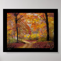 Soft Autumn Rain Poster
