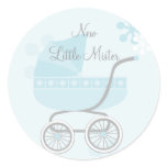 Soft Blue Baby Buggy