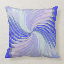 Soft Blue Swirl American MoJo Pillow
