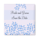 Soft Blue Vines Save the Date magnets
