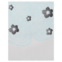 soft blues lovely damask flyers