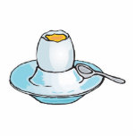 soft boiled poached egg photo sculpture