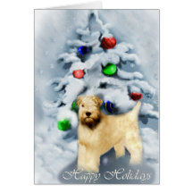 Soft Coated Wheaten Terrier Christmas Card