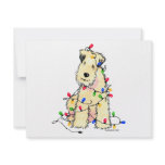 Soft Coated Wheaten Terrier - Christmas invitations