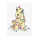 Soft Coated Wheaten Terrier - Christmas postcards