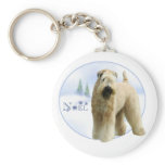 Soft Coated Wheaten Terrier Noel Keychain