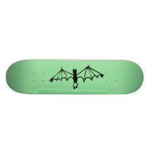 Soft Green Funny Little Bat Skate Boards