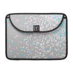 Soft grey polka rain macbook rickshaw flap macbook sleeves