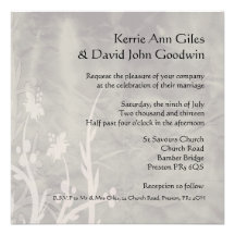 Soft Grey Wedding Invitations