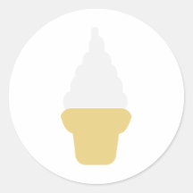 Soft ice cream sticker