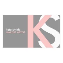Soft Monogram Business Cards