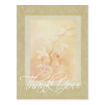 Soft Orchids Thank You Postcard