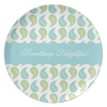 Soft Paisley plates