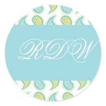 Soft Paisley stickers