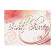 Soft pastel Bridal Shower postcard